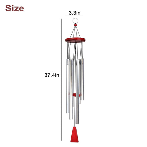 30 - Inch Memorial Wind Chimes – Outdoor Sympathy Gift with Commemorative Tribute - Memorialine
