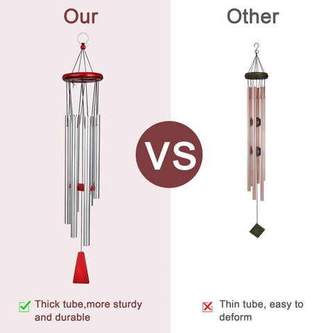 30 - Inch Memorial Wind Chimes – Outdoor Sympathy Gift with Commemorative Tribute - Memorialine