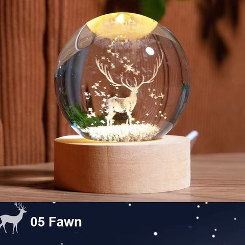 3D Crystal Galaxy Lamp - Memorialine