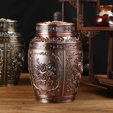 Metal Cremation Urns for Human Ashes, Coffin Box, Pet Memorial, Keepsake Urns, Small Animal Urn, Funeral