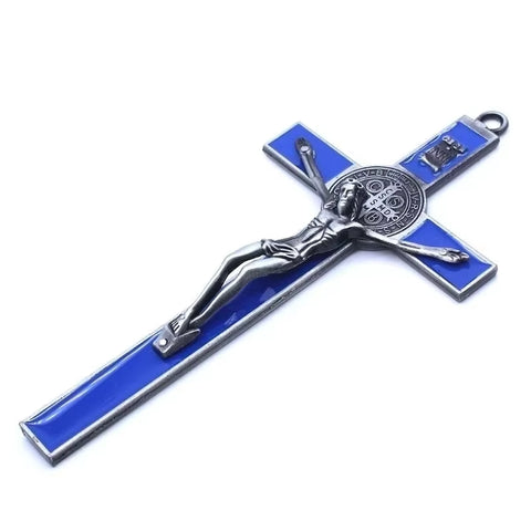 1Pc Church Relics Jesus on the Stand Cross Wall Crucifix Antique Home Chapel Decor