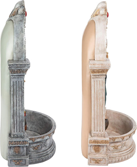 Holy Family Devotionals: Italian-Style Font Statues, Set of Two