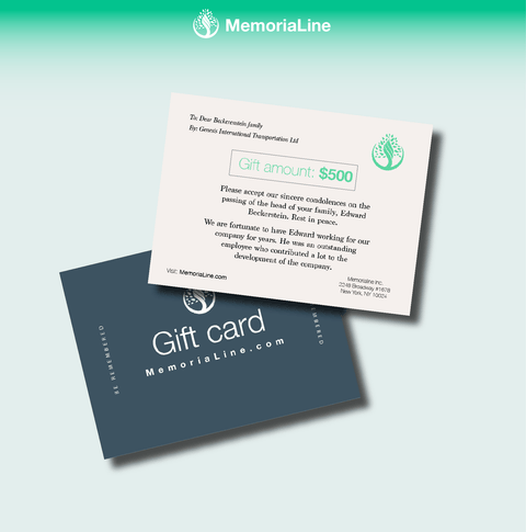 A Thoughtful Gift Card or Donation in Memory of a Loved On - Memorialine