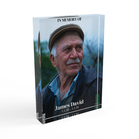 Acrylic Photo Block Memory – A Timeless Tribute - Memorialine