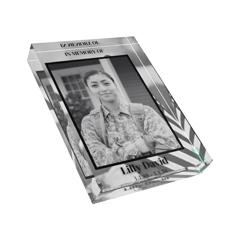 Acrylic Photo Block Memory – A Timeless Tribute - Memorialine