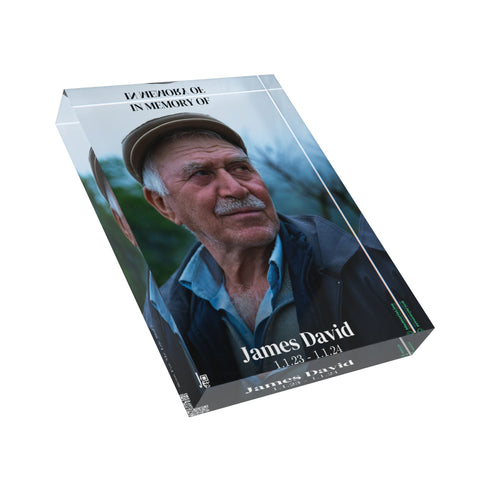 Acrylic Photo Block Memory – A Timeless Tribute - Memorialine