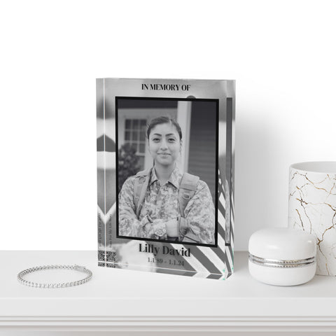 Acrylic Photo Block Memory – A Timeless Tribute - Memorialine