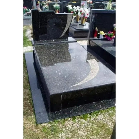Blue Pearl Granite Memorial Headstone - Memorialine