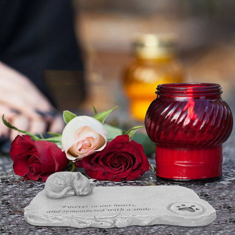 Cat Paw Print Pet Memorial Stone - Memorialine