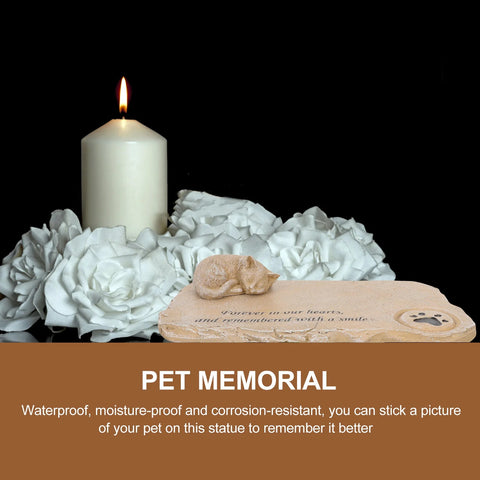 Cat Paw Print Pet Memorial Stone - Memorialine