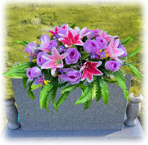 Cemetery Saddles for Headstones,Art - Memorialine
