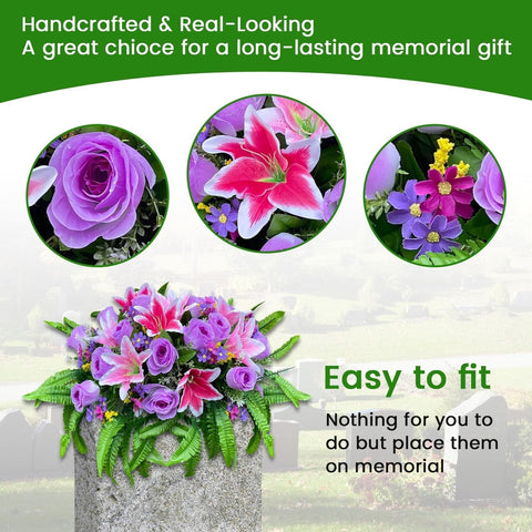 Cemetery Saddles for Headstones,Art - Memorialine