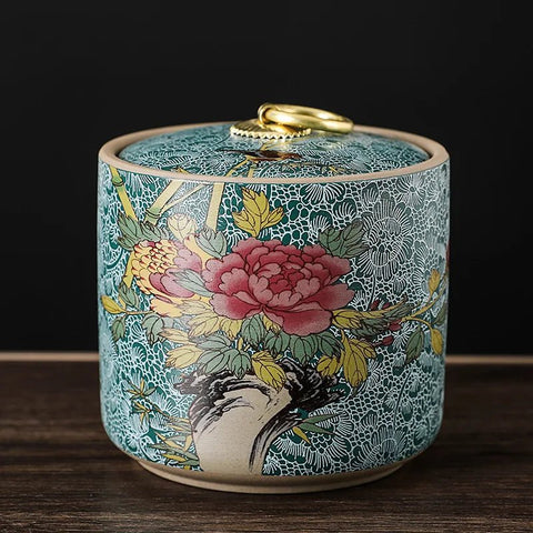 Ceramic Cremation Urns Handmade Ceramics Chinese Style Cremation Urn for Human or Pet Ashes Cats Dogs Animals Reptiles - Memorialine