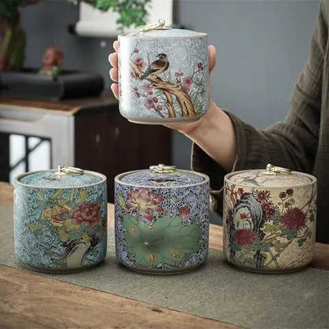 Ceramic Cremation Urns Handmade Ceramics Chinese Style Cremation Urn for Human or Pet Ashes Cats Dogs Animals Reptiles - Memorialine