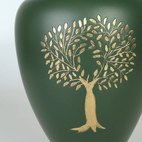 Ceramic Funeral Ashes Urn with Photo Frame - Memorialine