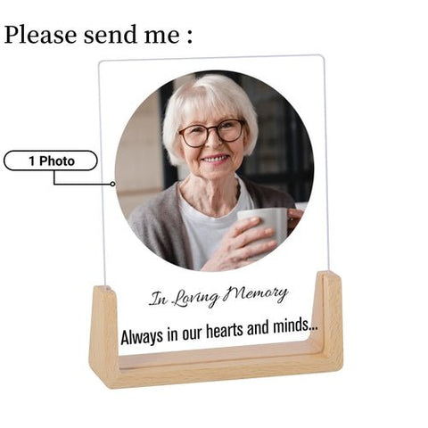 Custom Acrylic Memorial Picture Frame - Memorialine