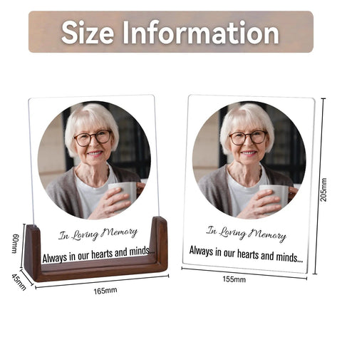 Custom Acrylic Memorial Picture Frame - Memorialine