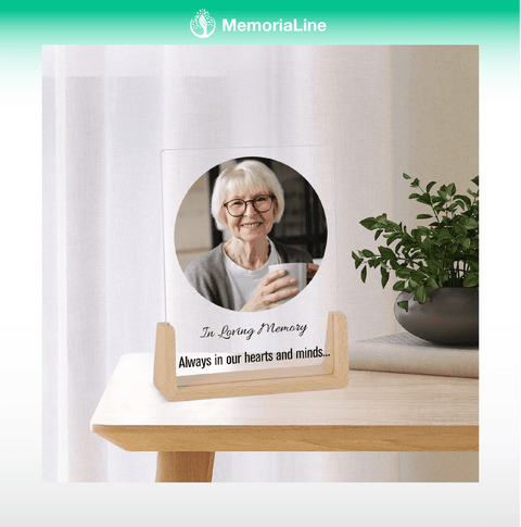 Custom Acrylic Memorial Picture Frame - Memorialine
