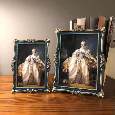 Elegant Bronze Green Metal Frame