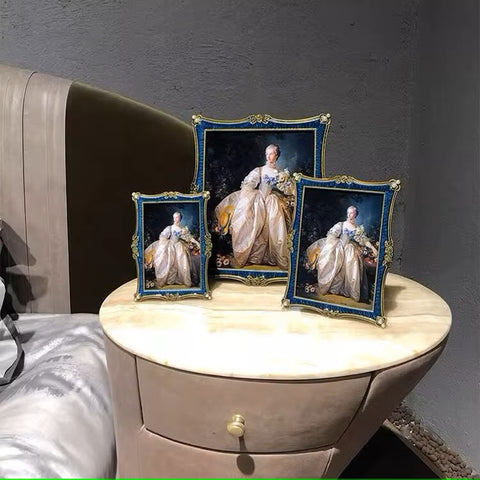 Elegant Bronze Green Metal Frame