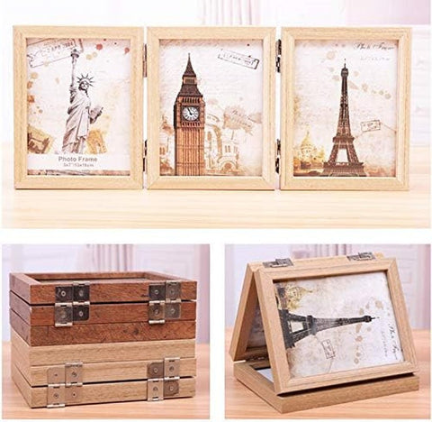 Folding Wooden Photo Frame - Memorialine