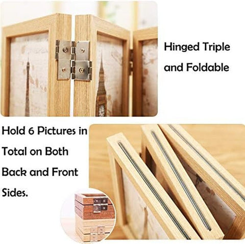 Folding Wooden Photo Frame - Memorialine