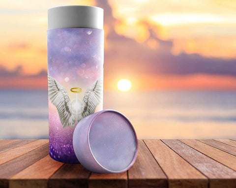 Guardian Angel (Pink) Scattering Urn - Memorialine