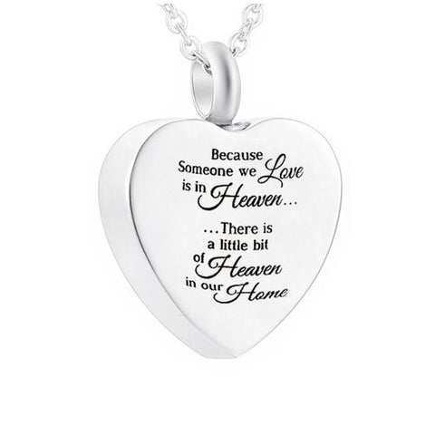 Heart - Shaped Memorial Urn Pendant - Memorialine