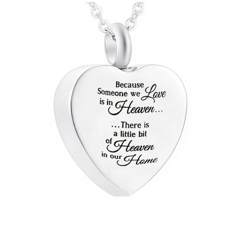 Heart - Shaped Memorial Urn Pendant - Memorialine