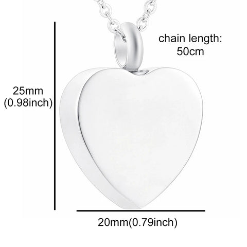 Heart - Shaped Memorial Urn Pendant - Memorialine