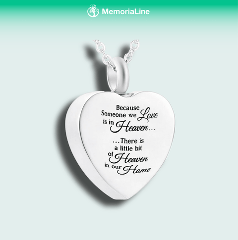 Heart - Shaped Memorial Urn Pendant - Memorialine
