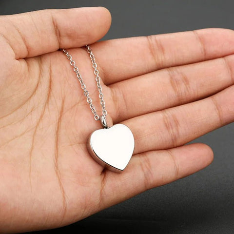 Heart - Shaped Memorial Urn Pendant - Memorialine