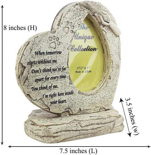Heart - Shaped Pet Memorial Stone - Memorialine