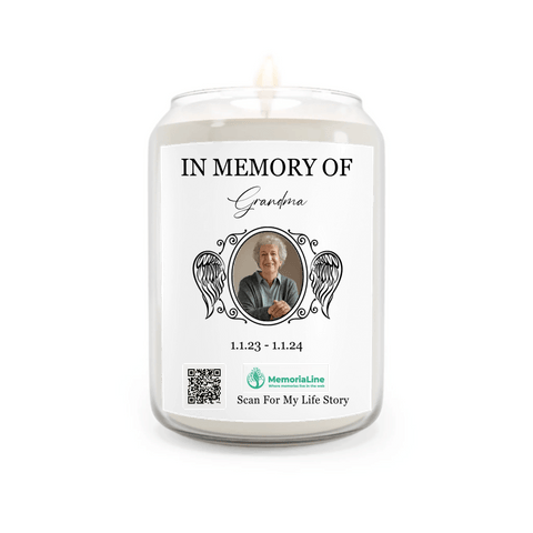 In Loving Memory – A Personalized Candle to Keep Their Light Alive - Memorialine