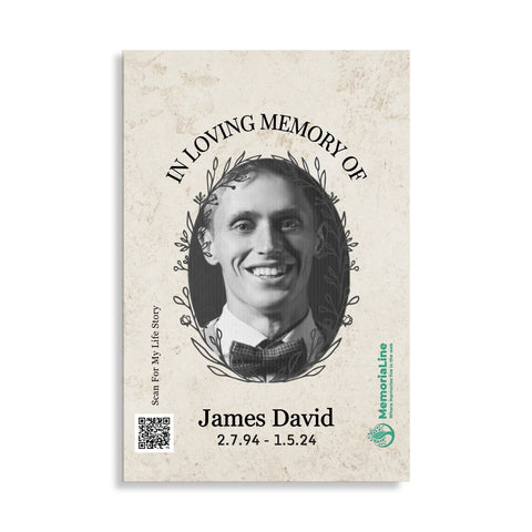 In Loving Memory Of | Personalized Memorial Tribute Fine Art Poster - Memorialine
