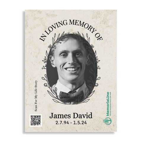 In Loving Memory Of | Personalized Memorial Tribute Fine Art Poster - Memorialine