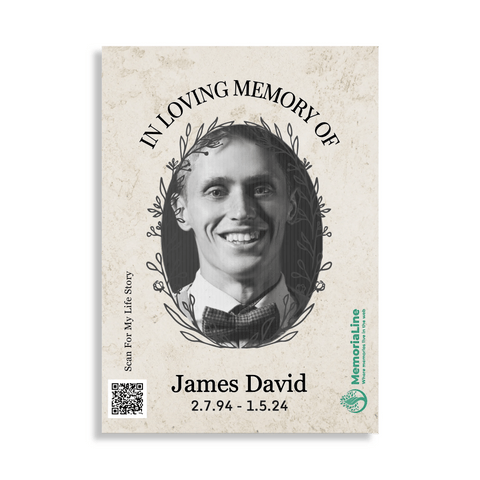 In Loving Memory Of | Personalized Memorial Tribute Fine Art Poster - Memorialine