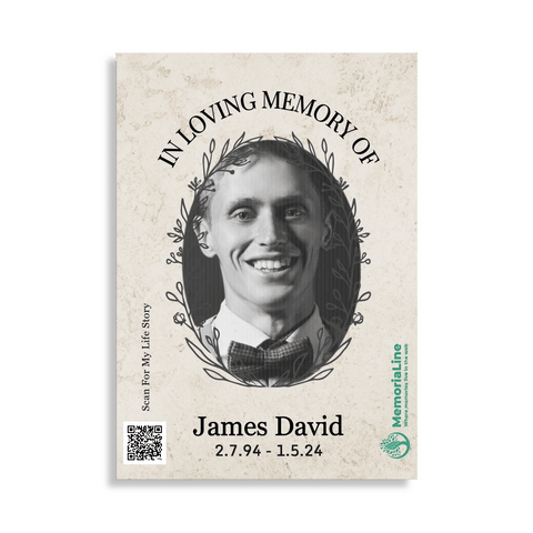 In Loving Memory Of | Personalized Memorial Tribute Fine Art Poster - Memorialine