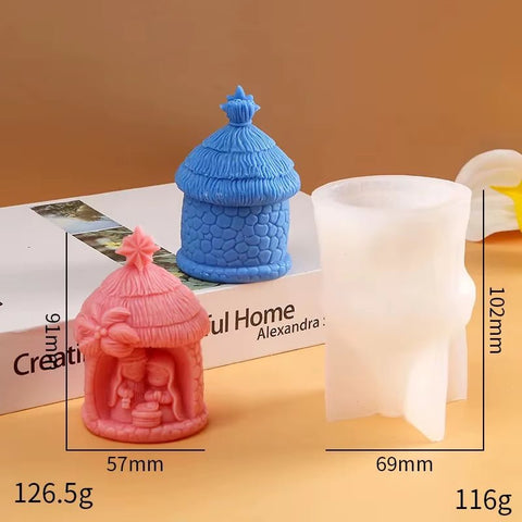 Jesus & Virgin Mary Family Silicone Candle Mold - Memorialine