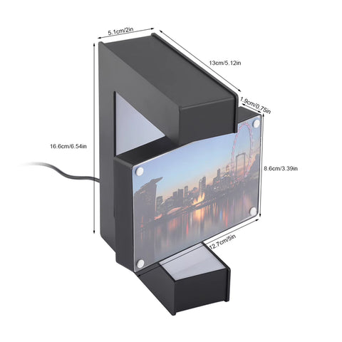 LED Magnetic Levitation Photo Frame – Floating Heart Memorial Display - Memorialine