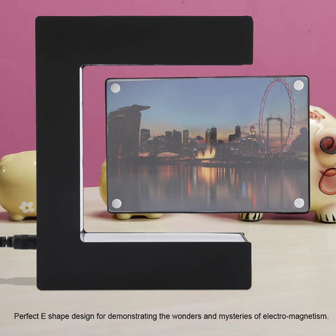 LED Magnetic Levitation Photo Frame – Floating Heart Memorial Display - Memorialine