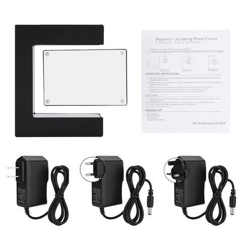 LED Magnetic Levitation Photo Frame – Floating Heart Memorial Display - Memorialine