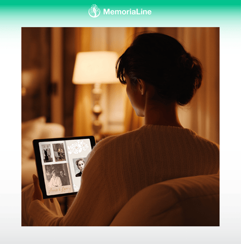 Memorial Digital Family Photo Album - Memorialine