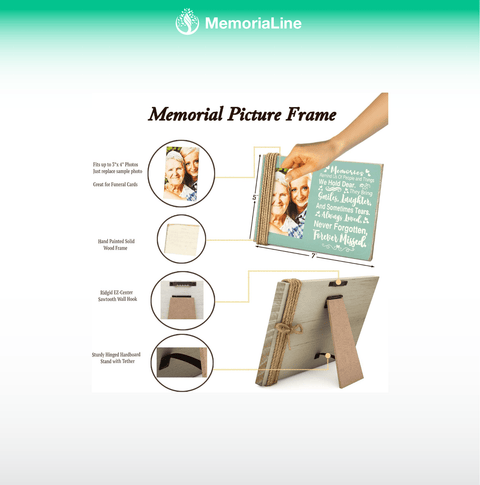 Memorial Picture Frame for Loss of Loved One, - Memorialine