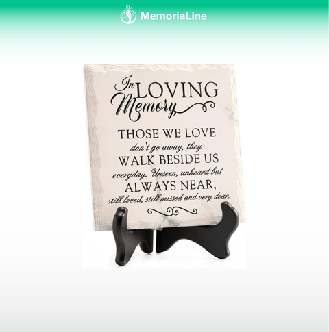 Memorial Plaque with Stand - Sympathy Gift for Loss, Poem (3 Options) - Memorialine