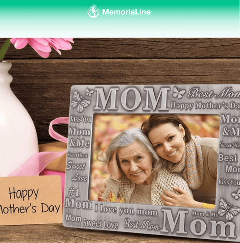 "Mom, I Love You" Picture Frame – A Timeless Tribute - Memorialine