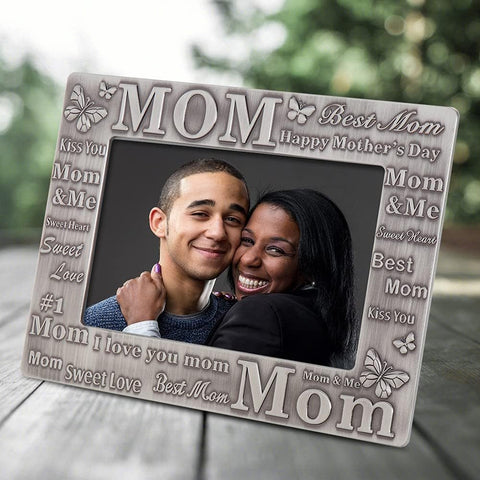 "Mom, I Love You" Picture Frame – A Timeless Tribute - Memorialine