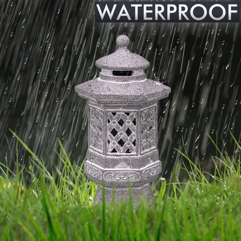 Pagoda Garden Statues with Solar Lights - Memorialine