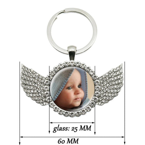 Personalized Angel Keychain - Memorialine
