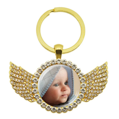 Personalized Angel Keychain - Memorialine